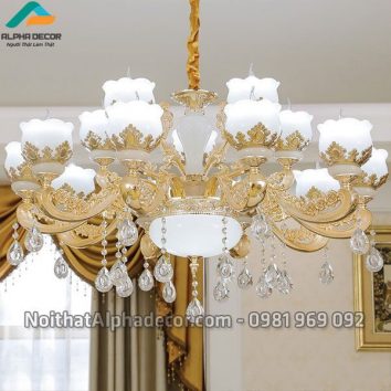 Đèn chùm chao đá nhân tạo 8809
